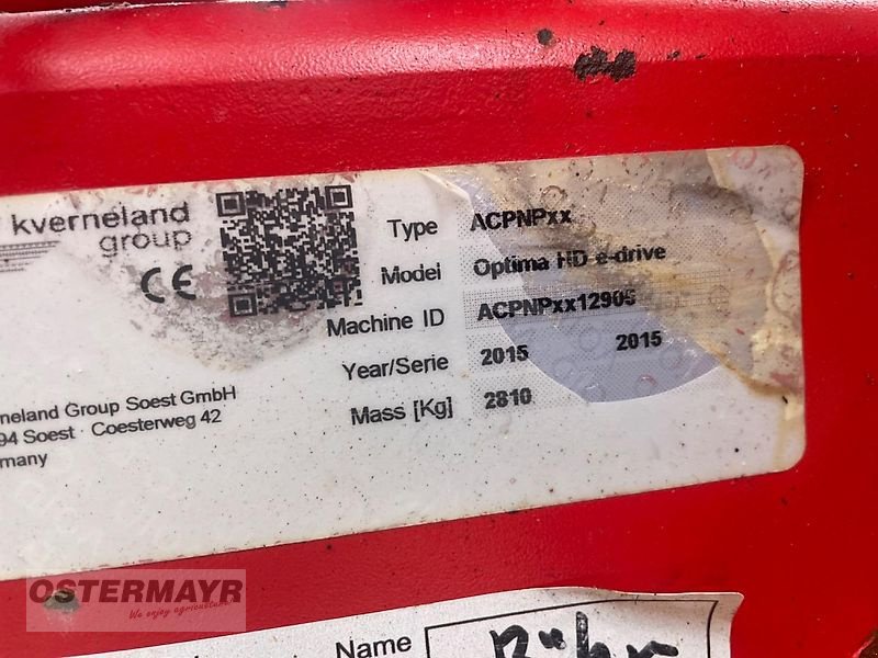 Einzelkornsägerät des Typs Kverneland Optima HD e-drive 8 Reihig, Gebrauchtmaschine in Rohr i .NB (Bild 10)
