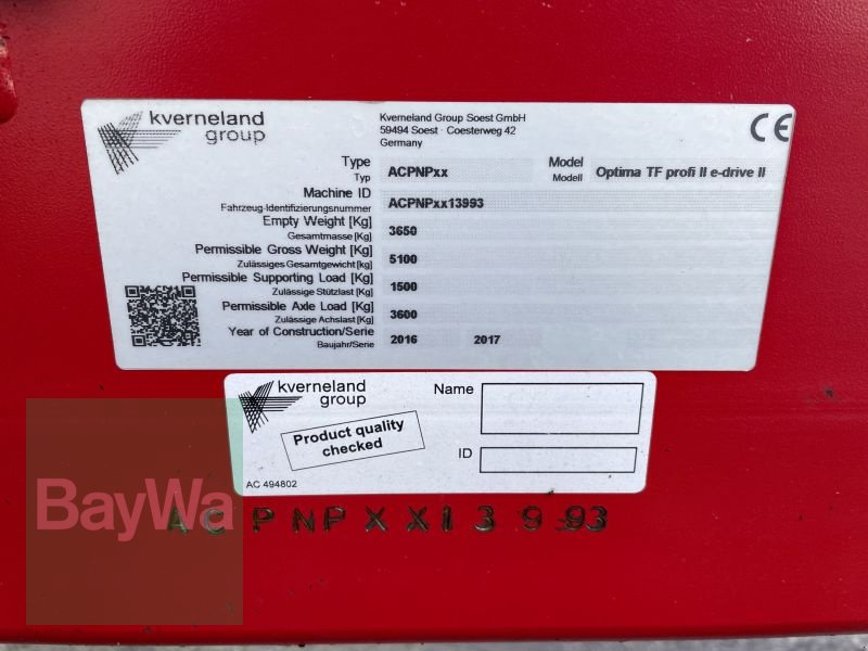 Einzelkornsägerät a típus Kverneland OPTIMA TF PROFI II, Gebrauchtmaschine ekkor: Bamberg (Kép 19)