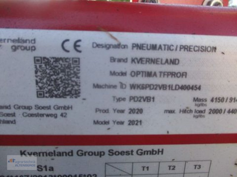 Einzelkornsägerät del tipo Kverneland Optima TF Profi SX, Gebrauchtmaschine In Altenberge (Immagine 10)