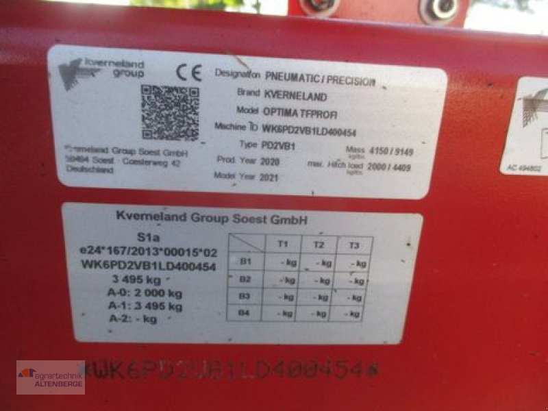 Einzelkornsägerät del tipo Kverneland Optima TF Profi SX, Gebrauchtmaschine In Altenberge (Immagine 9)