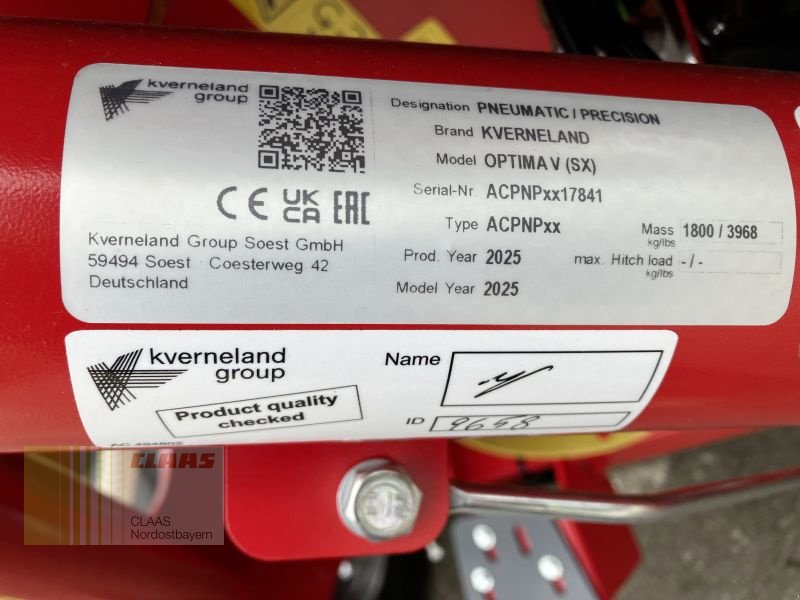 Einzelkornsägerät des Typs Kverneland OPTIMA V SX - 6 REIHEN, Neumaschine in Altenstadt a.d. Waldnaab (Bild 17)