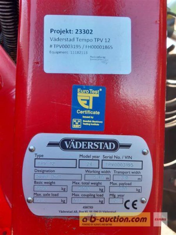 Einzelkornsägerät typu Väderstad SÄMASCHINE EINZELK. TEMPO V 12, Neumaschine v Grimma (Obrázek 8)