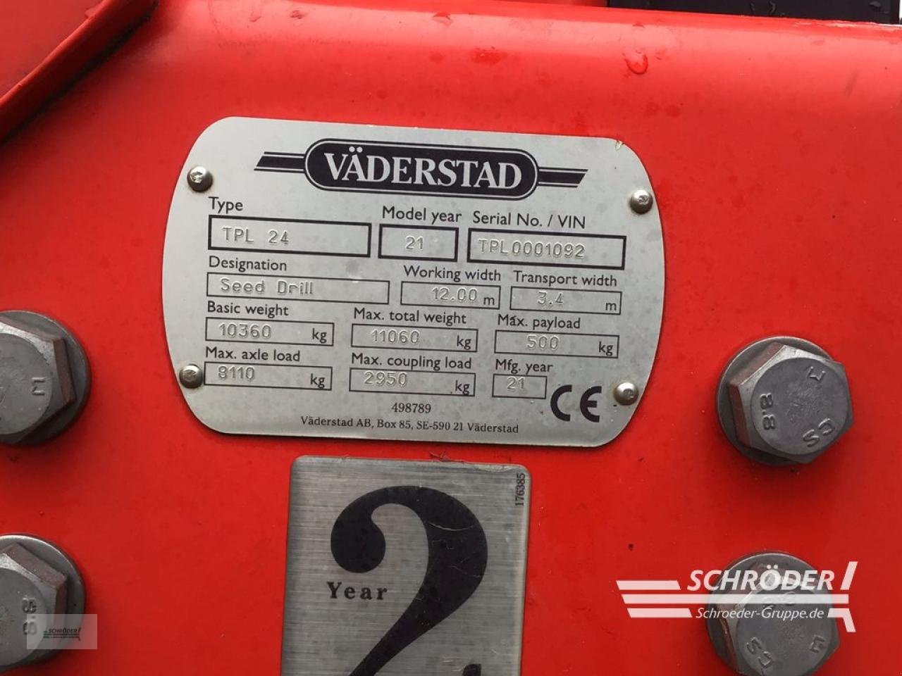 Einzelkornsägerät of the type Väderstad TEMPO L 24, Gebrauchtmaschine in Penzlin (Picture 13)