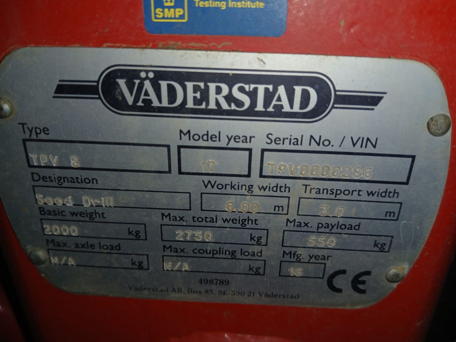 Einzelkornsägerät типа Väderstad Tempo TPF 8, Gebrauchtmaschine в Harmannsdorf (Фотография 6)