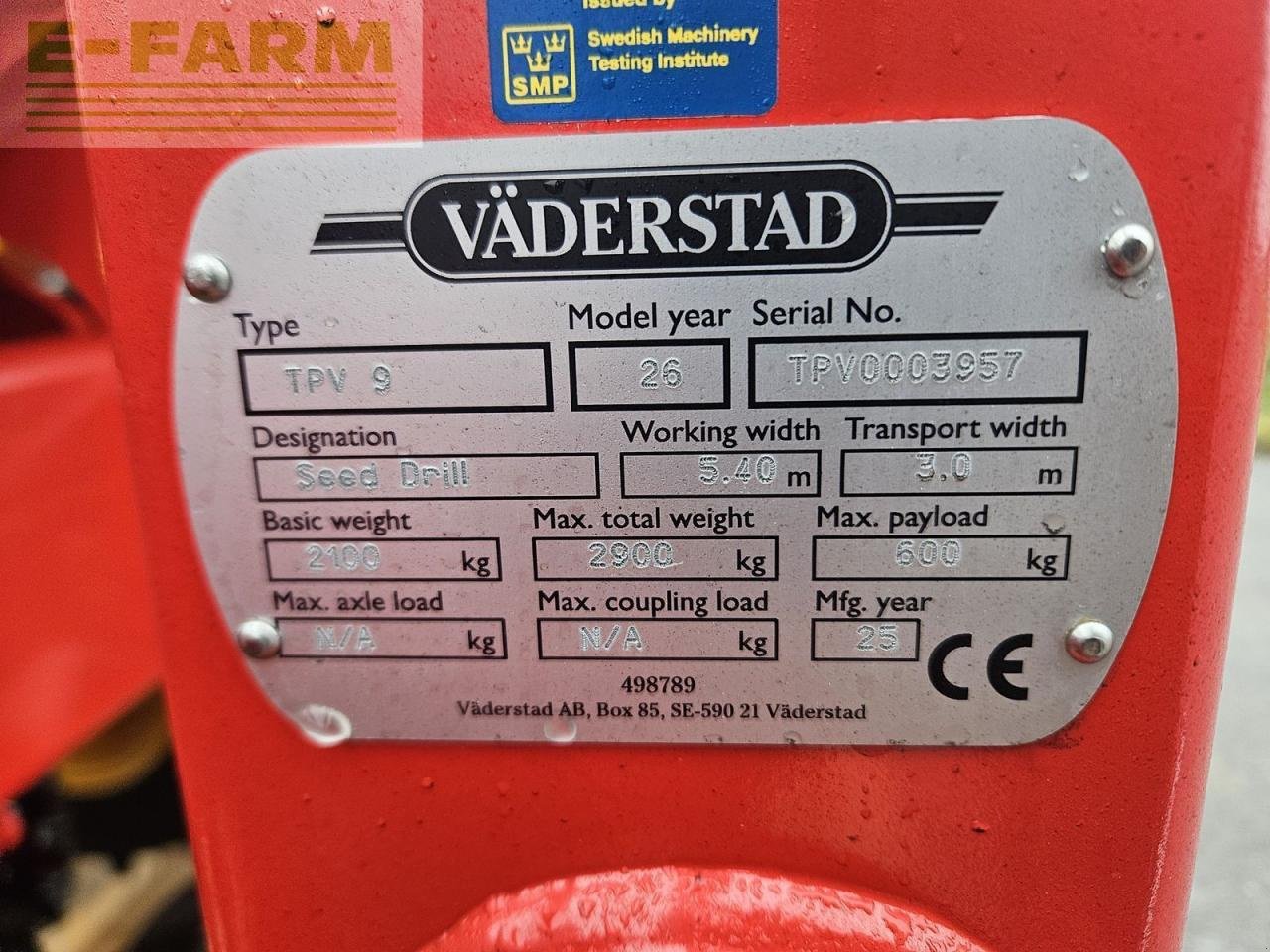 Einzelkornsägerät tipa Väderstad tempo tpv 9, Gebrauchtmaschine u ILZ (Slika 11)