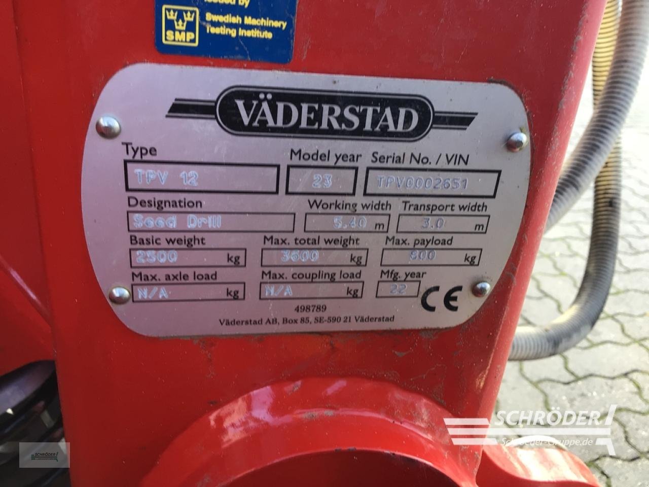 Einzelkornsägerät des Typs Väderstad TEMPO V 12 + FRONTTANK, Gebrauchtmaschine in Friedland (Bild 3)