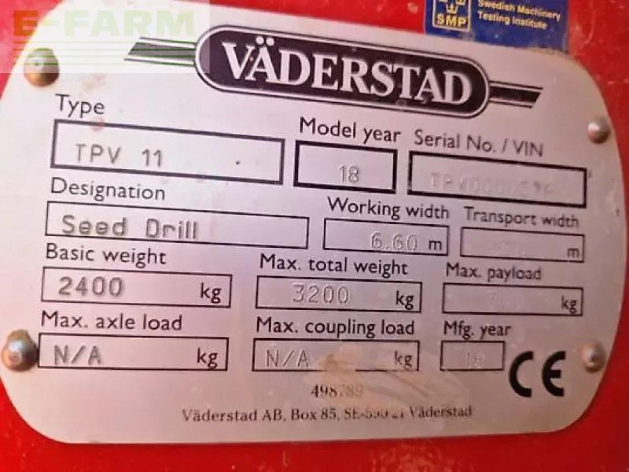 Einzelkornsägerät del tipo Väderstad tempo v11, Gebrauchtmaschine en MONFERRAN (Imagen 11)