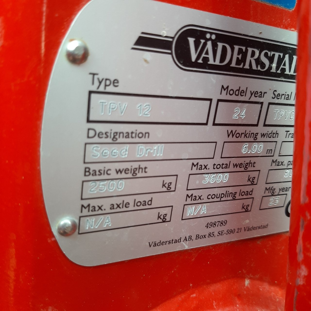 Einzelkornsägerät of the type Väderstad TEMPO V12, Gebrauchtmaschine in PRÉFONTAINES (Picture 9)