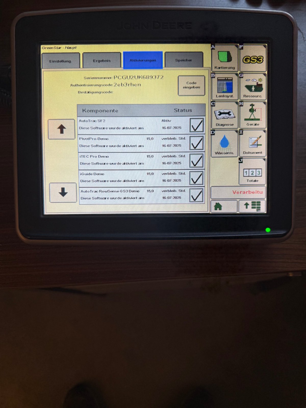 Elektrik des Typs John Deere DISPLAY 2630, Gebrauchtmaschine in Hergolding (Bild 3)