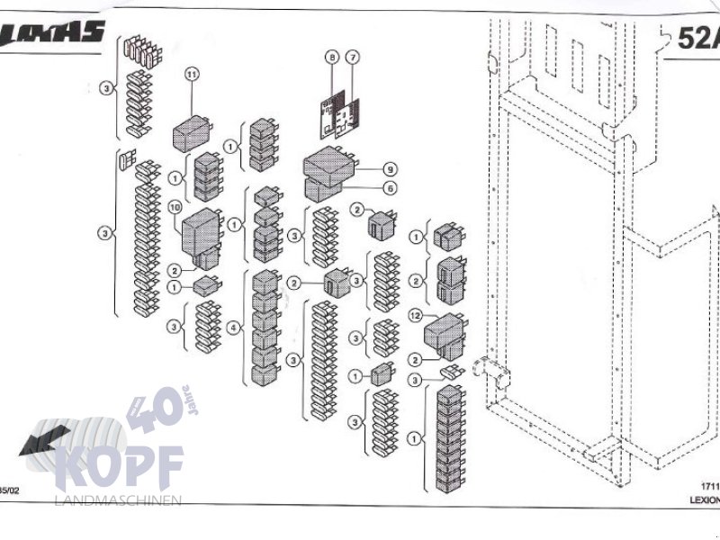 Elektrische Anlage des Typs CLAAS Claas LEXION 580 Zentralelektrik, Gebrauchtmaschine in Schutterzell (Bild 1)