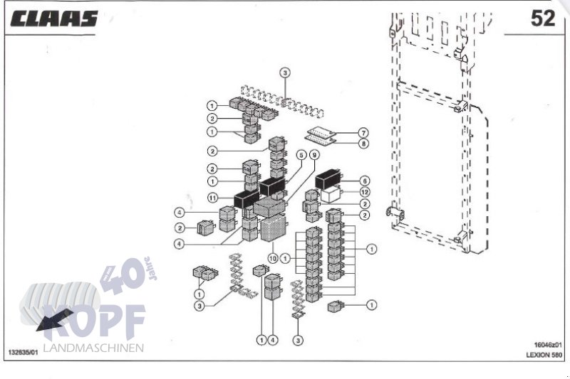 Elektrische Anlage του τύπου CLAAS Claas LEXION 580 Zentralelektrik, Gebrauchtmaschine σε Schutterzell (Φωτογραφία 4)