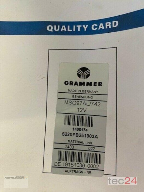 elektronische Zusatzgeräte des Typs Grammer MSG97AL/742 Super Komfort Sitz, Vorführmaschine in Wegberg (Bild 7)