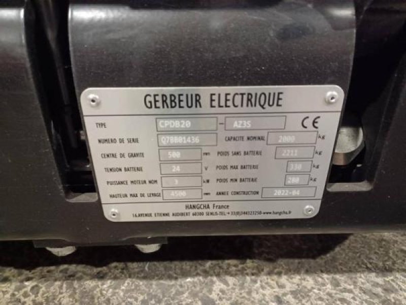 Elektrostapler vrste Hangcha CPDB20-AZ3S, Gebrauchtmaschine v senlis (Slika 5)