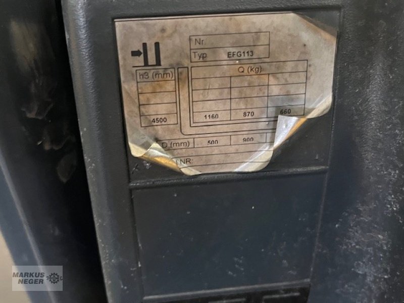 Elektrostapler Türe ait Jungheinrich EFG113, Gebrauchtmaschine içinde Berching (resim 5)