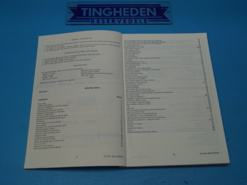 Ersatzteillisten of the type New Holland 8070, Gebrauchtmaschine in Hemmet (Picture 1)