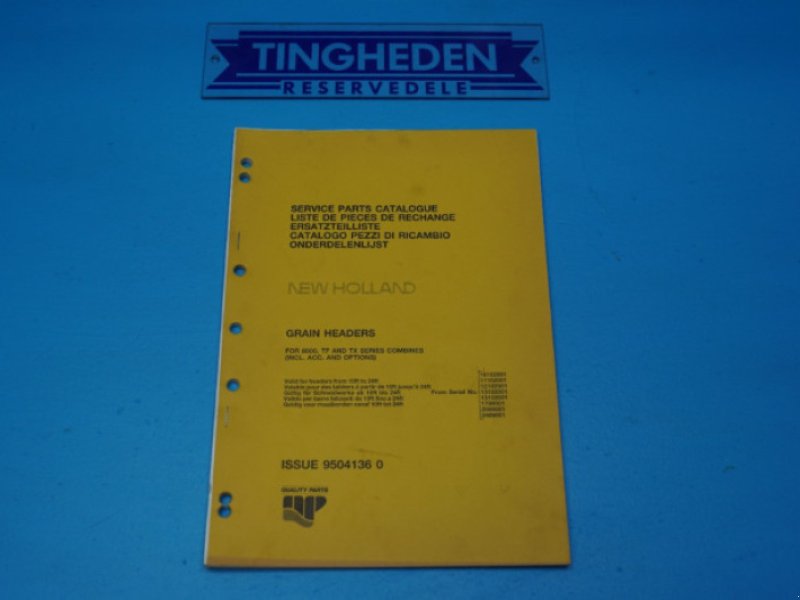 Ersatzteillisten of the type New Holland 8080, Gebrauchtmaschine in Hemmet (Picture 1)