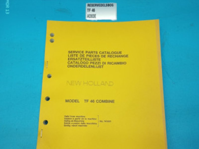 Ersatzteillisten of the type New Holland TF46, Gebrauchtmaschine in Hemmet (Picture 1)