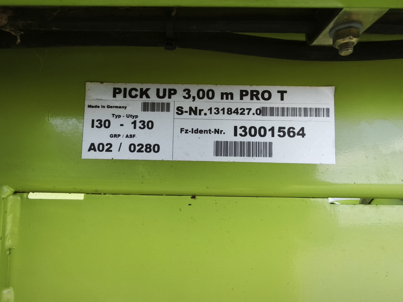 Feldhäcksler Pick-up typu CLAAS Pick Up 3,00m Pro T BJ/2011 für Claas Jaguar Pick-up, Gebrauchtmaschine v Großschönbrunn (Obrázek 13)