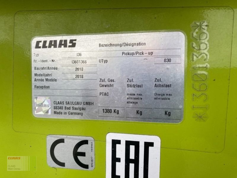 Feldhäcksler Pick-up typu CLAAS PICK UP 300 PROFI, Gebrauchtmaschine w Vohburg (Zdjęcie 13)