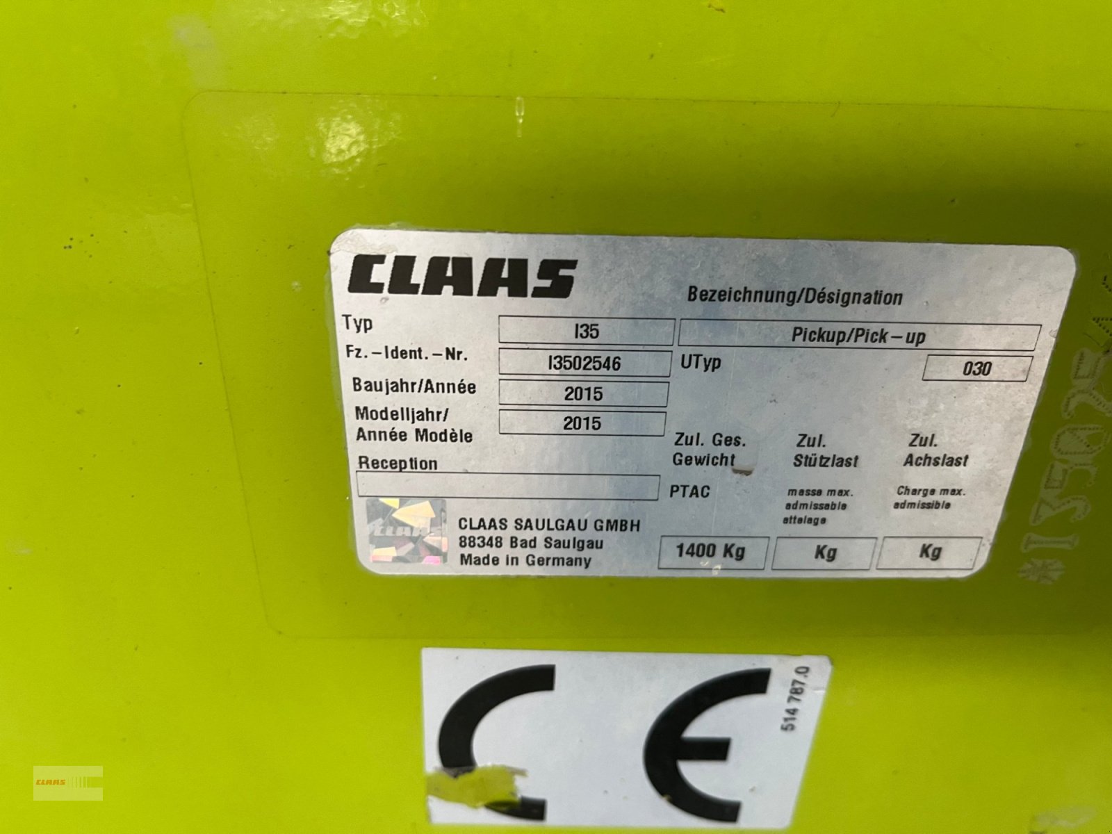 Feldhäcksler Pick-up типа CLAAS PU 300 HD Pro, Gebrauchtmaschine в Langenau (Фотография 10)