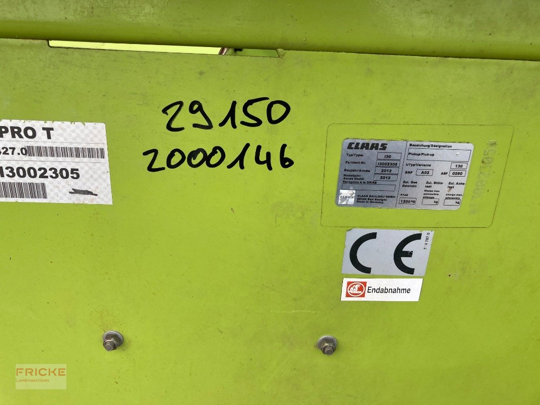 Feldhäcksler Pick-up типа CLAAS PU 300 Pro T, Gebrauchtmaschine в Bockel - Gyhum (Фотография 9)