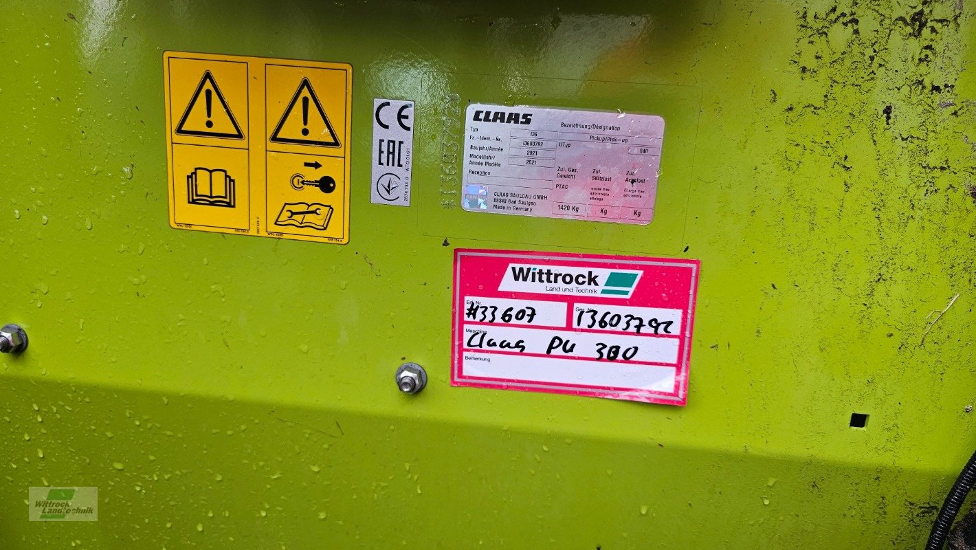 Feldhäcksler Pick-up typu CLAAS PU 300 PROFI CONTOUR, Gebrauchtmaschine v Rhede / Brual (Obrázek 8)