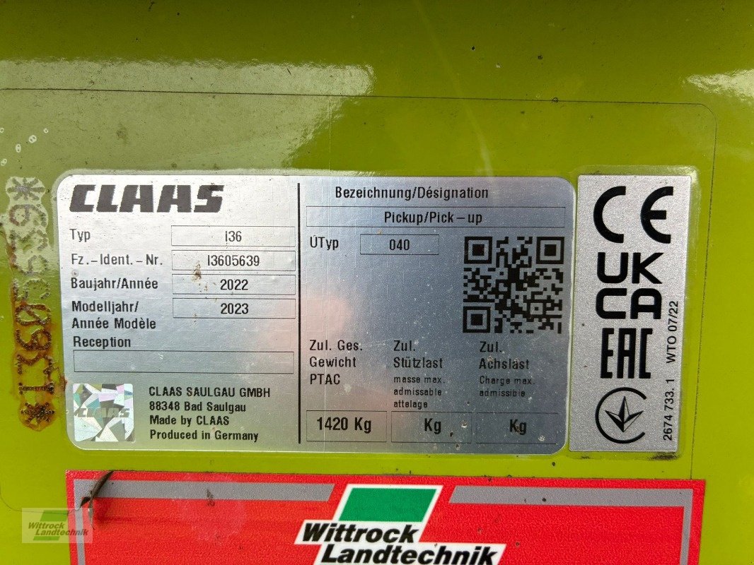 Feldhäcksler Pick-up des Typs CLAAS PU 300 Profi Contour, Neumaschine in Georgsheil (Bild 4)