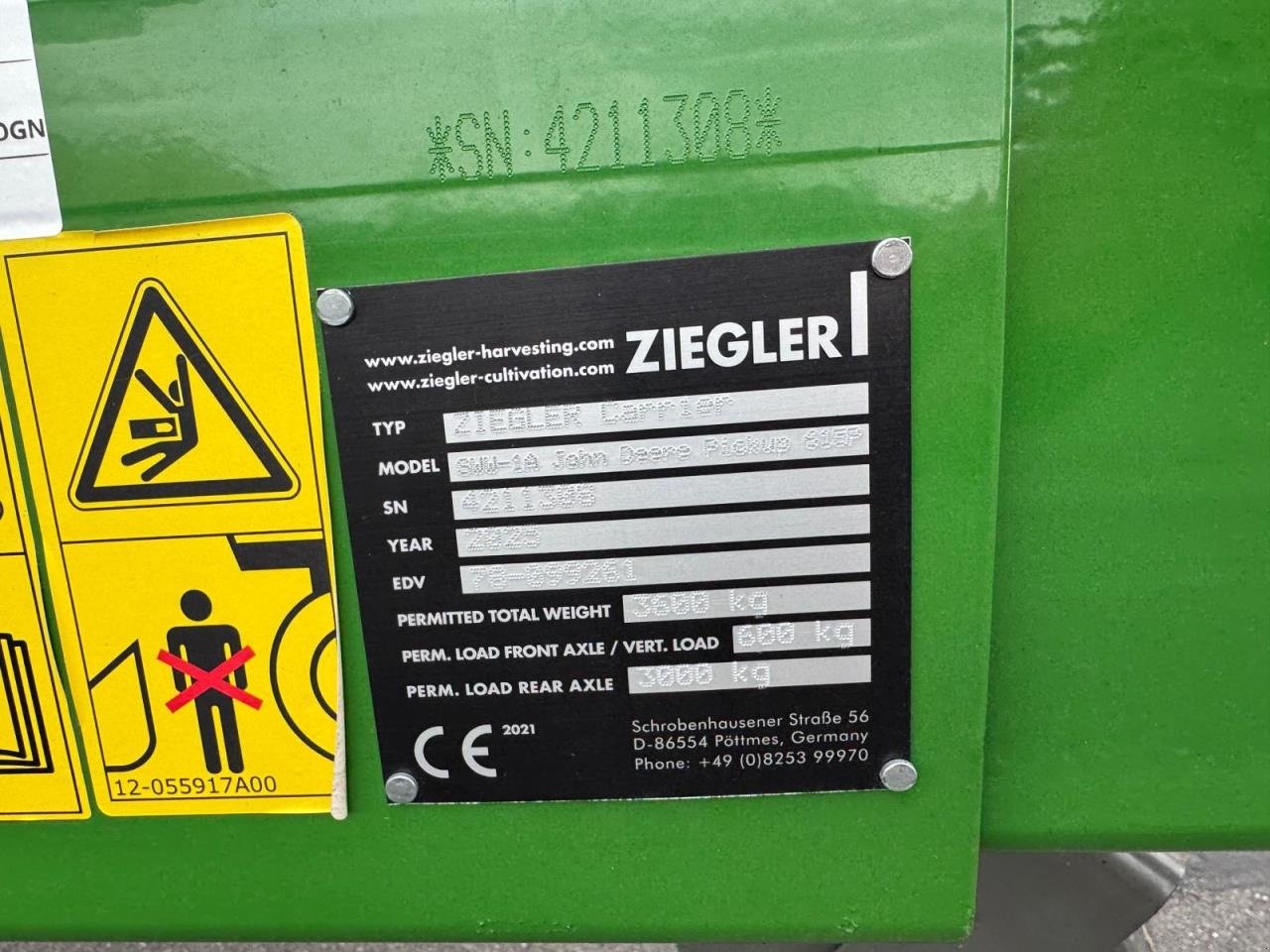 Feldhäcksler Pick-up typu John Deere 615P BÆLTE PICKUP, Gebrauchtmaschine v Odense (Obrázek 8)