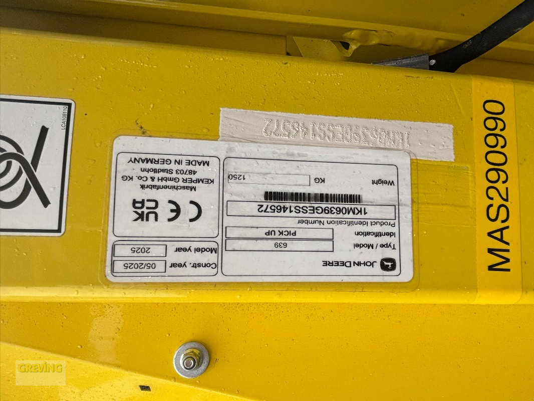 Feldhäcksler Pick-up typu John Deere 639, Neumaschine v Ahaus (Obrázek 13)