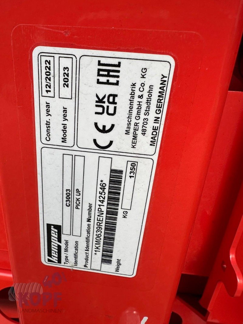 Feldhäcksler Pick-up del tipo Kemper Pick Up C3003 Maximum *NEU* passend an CLAAS, Neumaschine In Schutterzell (Immagine 8)