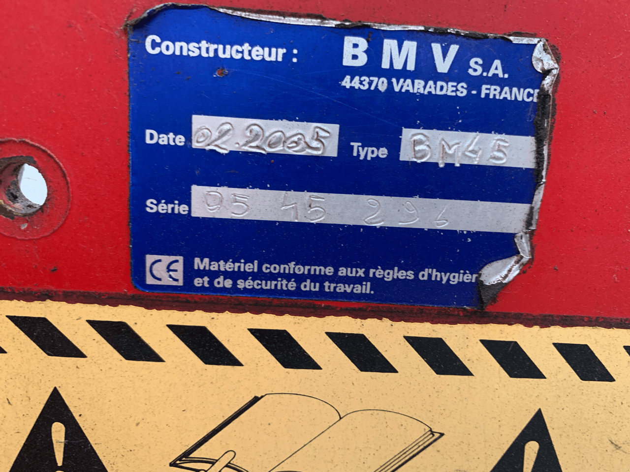 Feldhäcksler Pick-up typu Sonstige BMV 45, Gebrauchtmaschine v TREMEUR (Obrázek 7)