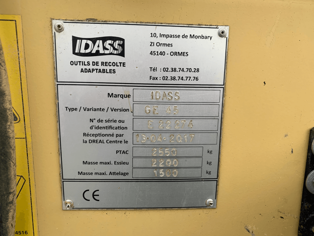 Feldhäcksler Pick-up des Typs Sonstige GE45, Gebrauchtmaschine in TREMEUR (Bild 5)