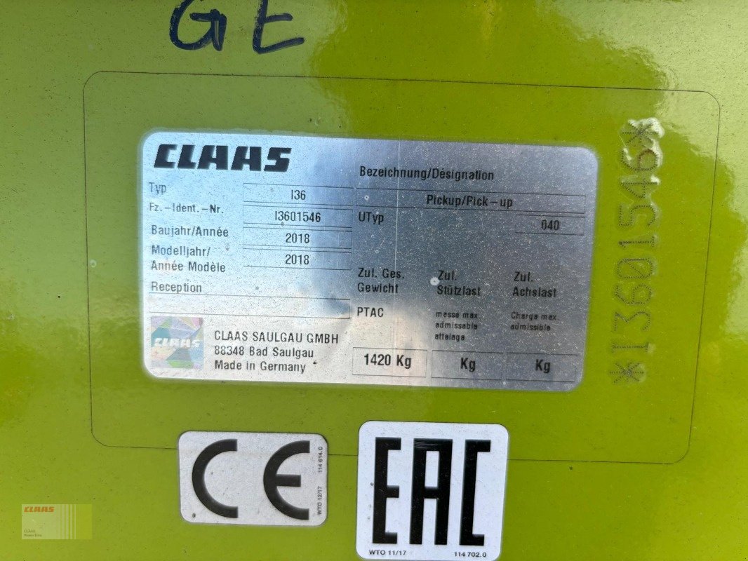 Feldhäcksler des Typs CLAAS JAGUAR 870 (496), ORBIS 600 SD, PU 300 PROFI CONTO, Gebrauchtmaschine in Westerstede (Bild 31)