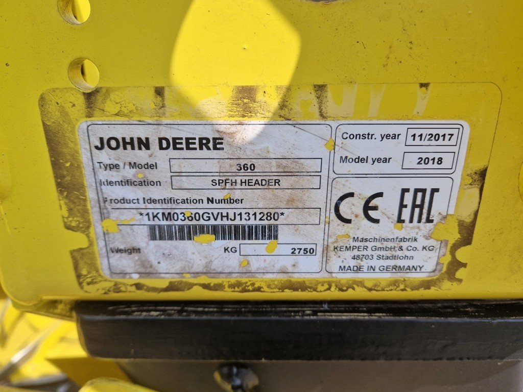 Feldhäcksler van het type John Deere 360 Plus, Gebrauchtmaschine in Regensdorf (Foto 11)