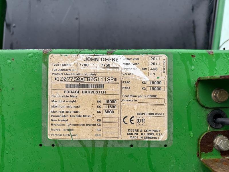 Feldhäcksler typu John Deere 7750 i, Gebrauchtmaschine v Wargnies Le Grand (Obrázek 8)