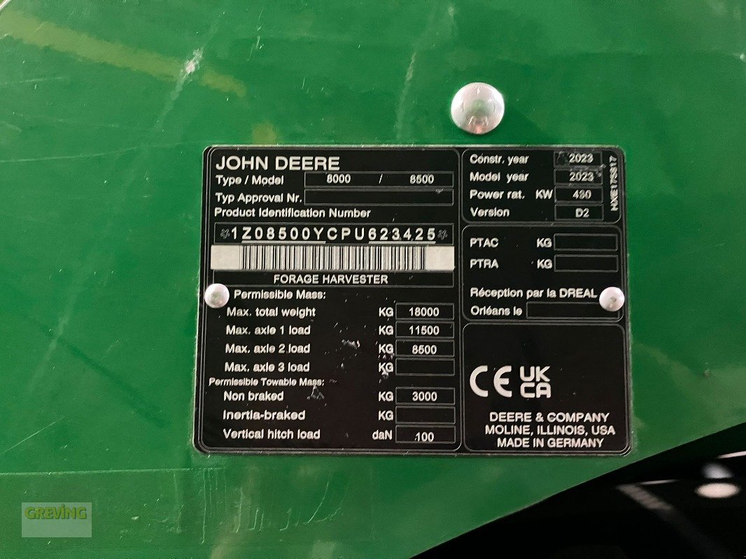 Feldhäcksler του τύπου John Deere 8500i ProDrive 40Km/h, Gebrauchtmaschine σε Kevelaer (Φωτογραφία 23)