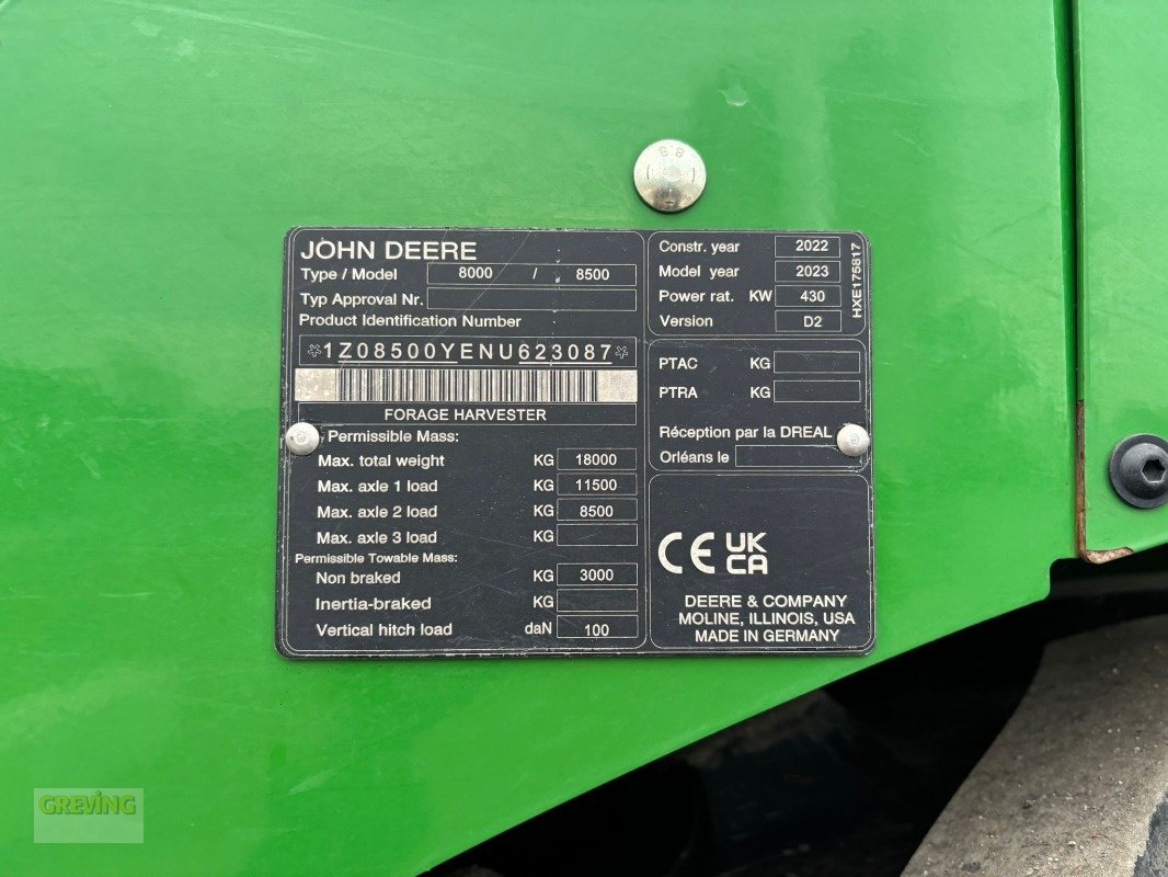 Feldhäcksler of the type John Deere 8500i, Gebrauchtmaschine in Heiden (Picture 15)