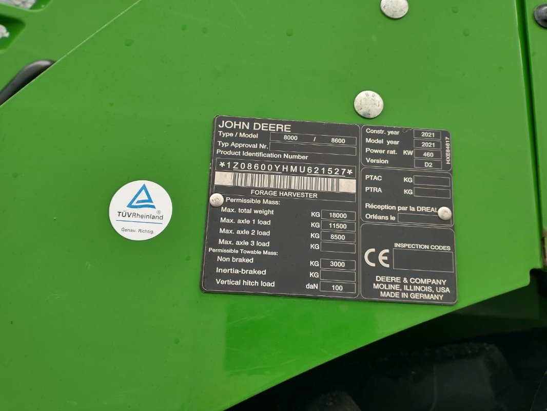 Feldhäcksler tipa John Deere 8600, Gebrauchtmaschine u Neubrandenburg (Slika 8)
