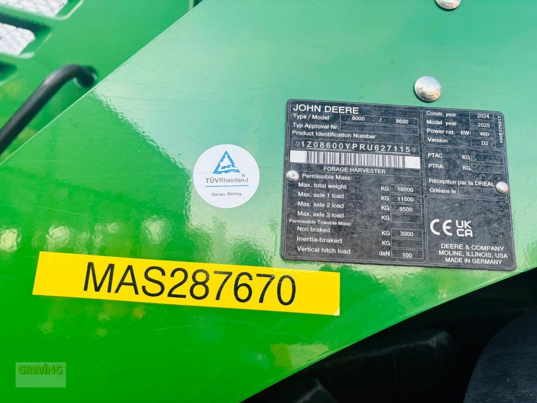 Feldhäcksler za tip John Deere 8600i ProDrive 40km/h SOLO, Gebrauchtmaschine u Greven (Slika 14)