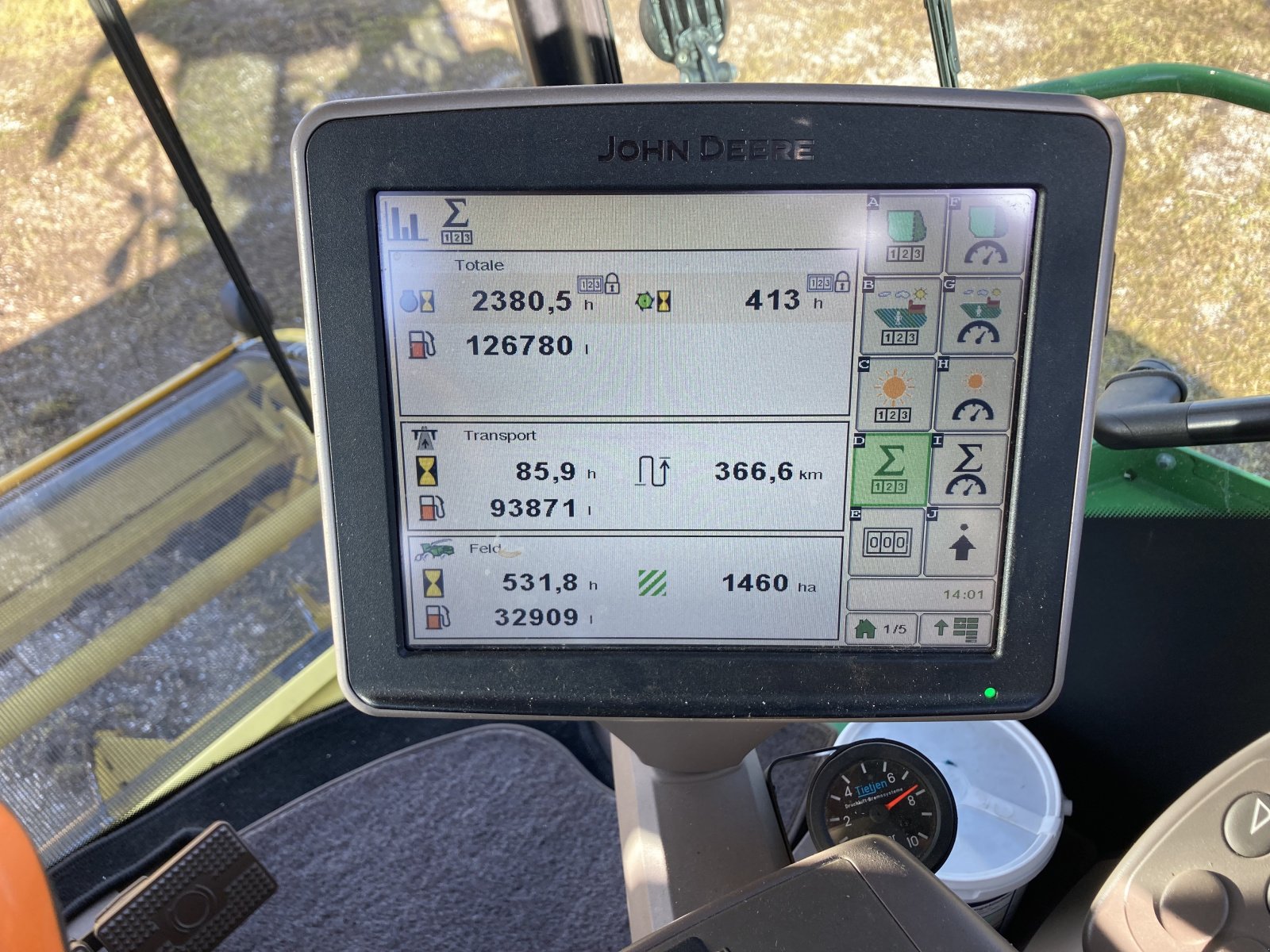 Feldhäcksler Türe ait John Deere 8600i, Gebrauchtmaschine içinde Tittmoning (resim 11)