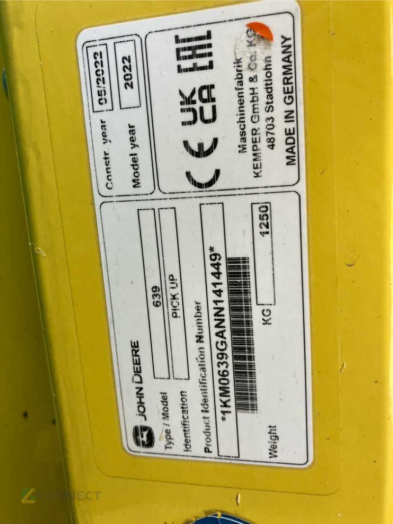 Feldhäcksler типа John Deere 9600i mit Kemper 375pro & 639 PickUp, Gebrauchtmaschine в Jahnatal (Фотография 17)