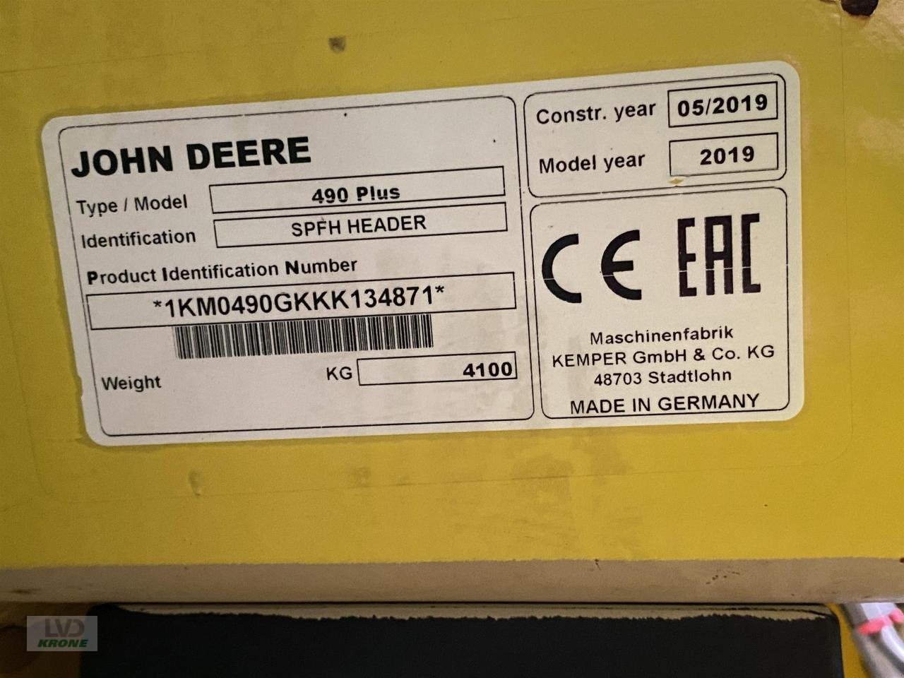 Feldhäcksler des Typs John Deere 9700, Gebrauchtmaschine in Spelle (Bild 7)
