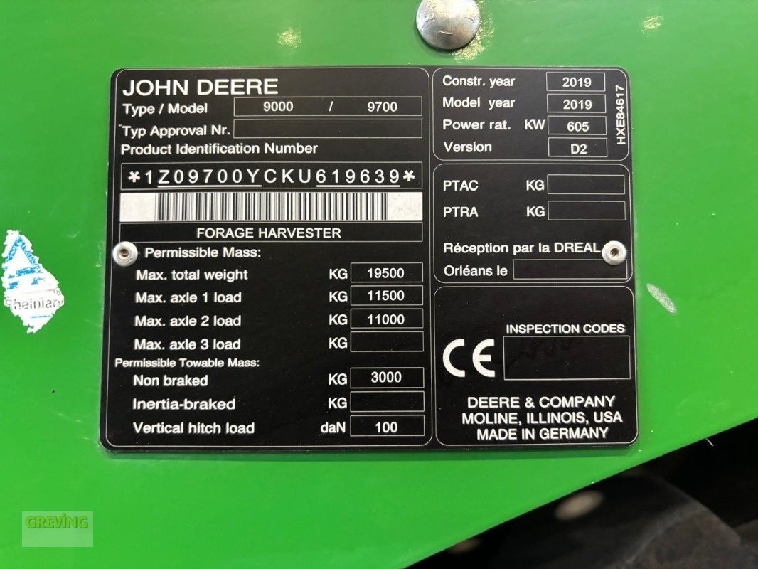 Feldhäcksler tip John Deere 9700i ProDrive 40 km/h, Gebrauchtmaschine in Ahaus (Poză 27)