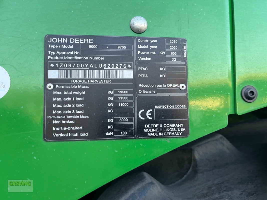 Feldhäcksler tip John Deere 9700i ProDrive 40km/h, Gebrauchtmaschine in Ahaus (Poză 26)