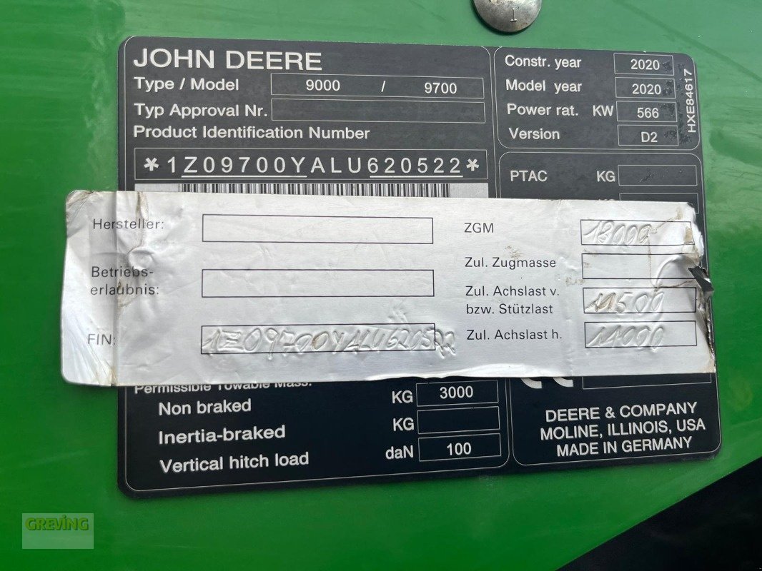 Feldhäcksler tipa John Deere 9700i ProDrive inkl. Kemper 375 Plus, Gebrauchtmaschine u Ahaus (Slika 21)