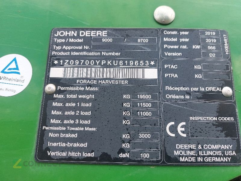 Feldhäcksler des Typs John Deere 9700i, Gebrauchtmaschine in Gerichshain (Bild 7)