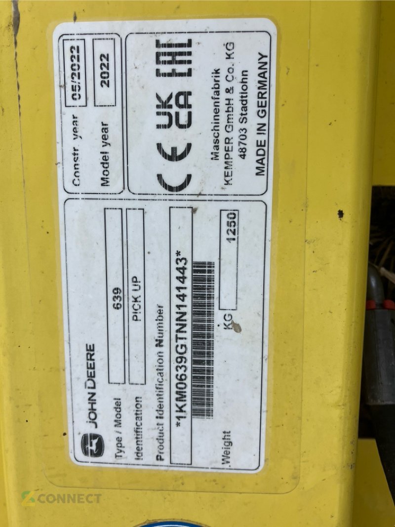 Feldhäcksler typu John Deere 9800i mit Kemper 390plus/ 639 Pickup/ NIR Sensor, Gebrauchtmaschine v Jahnatal (Obrázek 20)