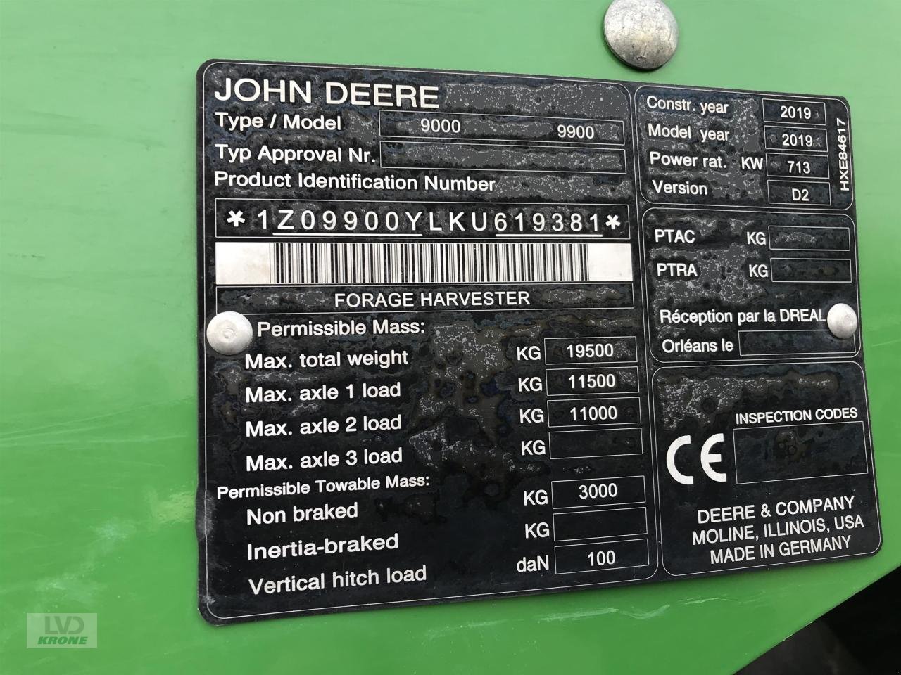 Feldhäcksler des Typs John Deere 9900i, Gebrauchtmaschine in Spelle (Bild 14)