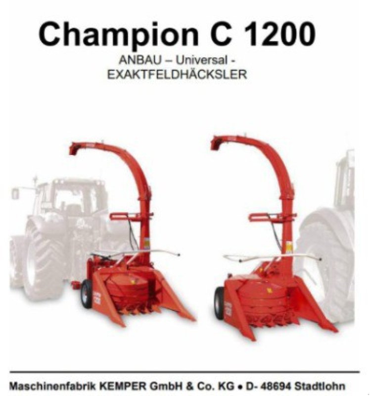 Feldhäcksler del tipo Kemper C 1200, Neumaschine In Bertschikon (Immagine 1)