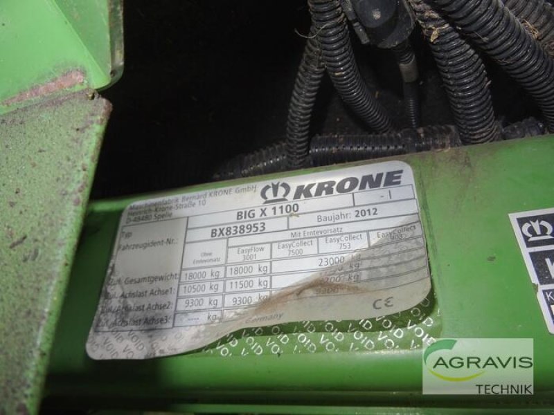 Feldhäcksler tip Krone BIG X 1100, Gebrauchtmaschine in Uelzen (Poză 11)